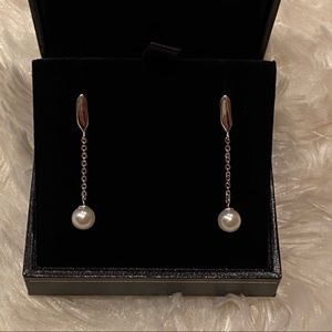 Sterling Silver Pearl Drop Earrings